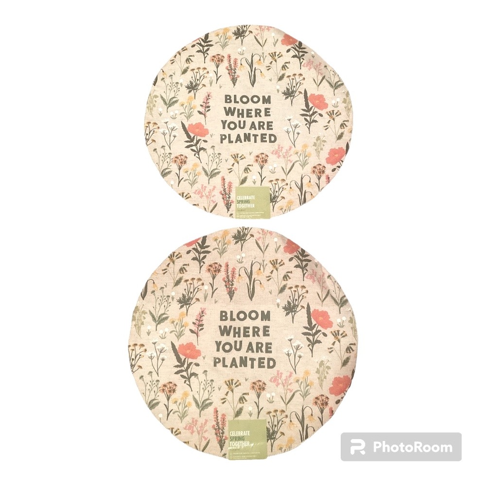 NWT Cottage Core Floral “Bloom Where You Are Planted” Kohls Placemats